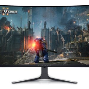 Alienware AW3225QF - Monitor OLED - gaming - curvo - 32" (31.62" visível) - 3840 x 2160 4K @ 240 Hz - 1000 cd/m² - 1500000:1 - DisplayHDR 400 True Black - 0.03 ms - 2xHDMI, DisplayPort - com 3 Anos de Garantia Básica Exchange Avançada