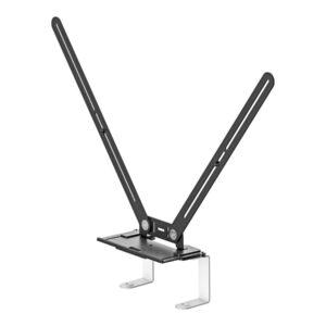 Logitech TV Mount For Video Bars - Montagem de câmera - montável debaixo do monitor, montável acima do monitor - para Logitech Rally Bar All-In-One Video Bar for Midsize Rooms, Room Solution Large