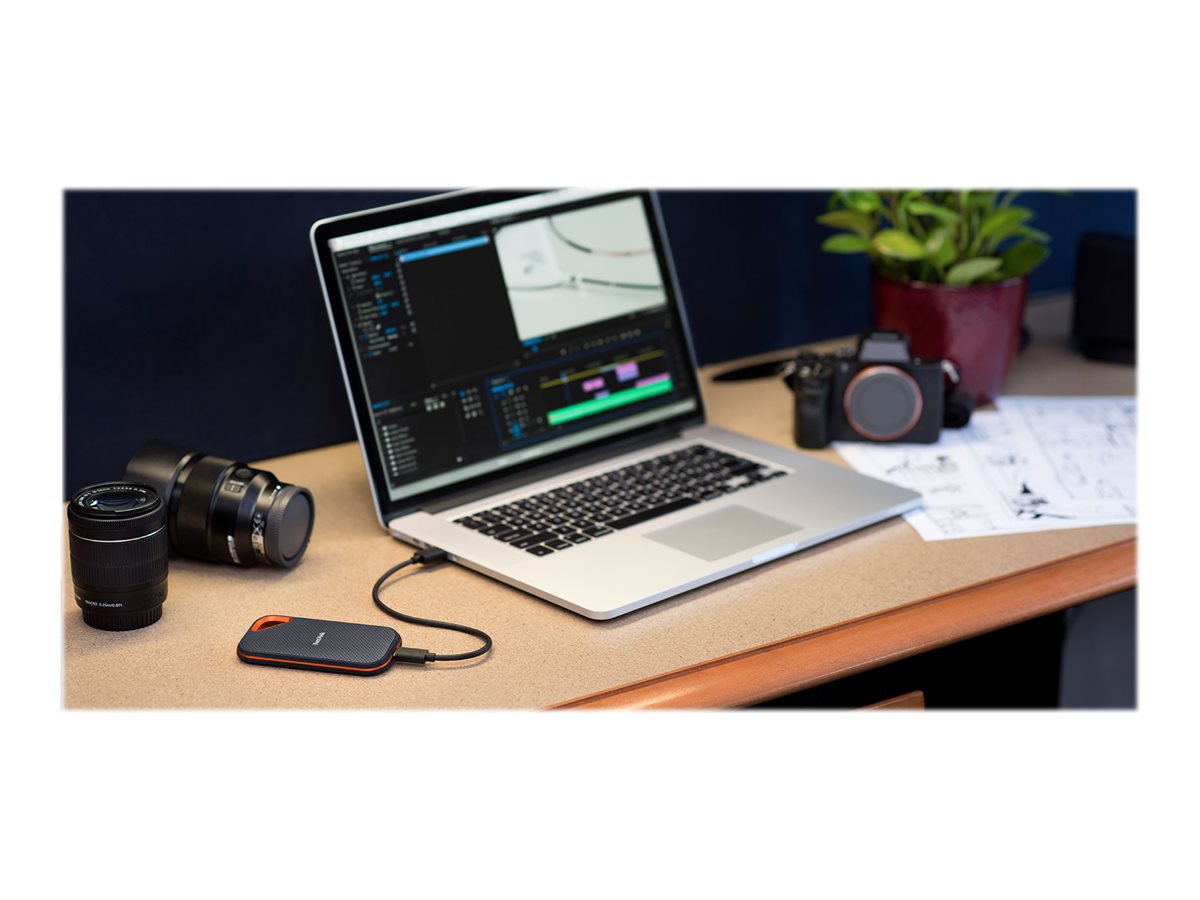 SanDisk Extreme PRO Portable V2 - SSD - 4 TB - externa (portátil) - USB 3.2 Gen 2x2 - 256-bits AES - Image 3