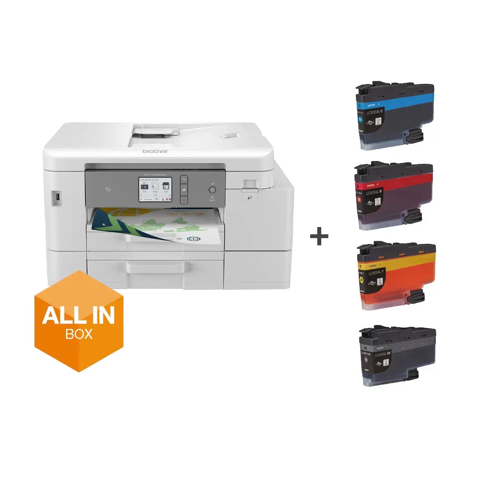 Brother MFC-J4540DWXL - Impressora multi-funções - a cores - jacto de tinta - A4/Legal (media) - até 13 ppm (cópia) - até 20 ppm (impressão) - 150 folhas - 14.4 Kbps - USB 2.0, LAN, Wi-Fi(n), NFC