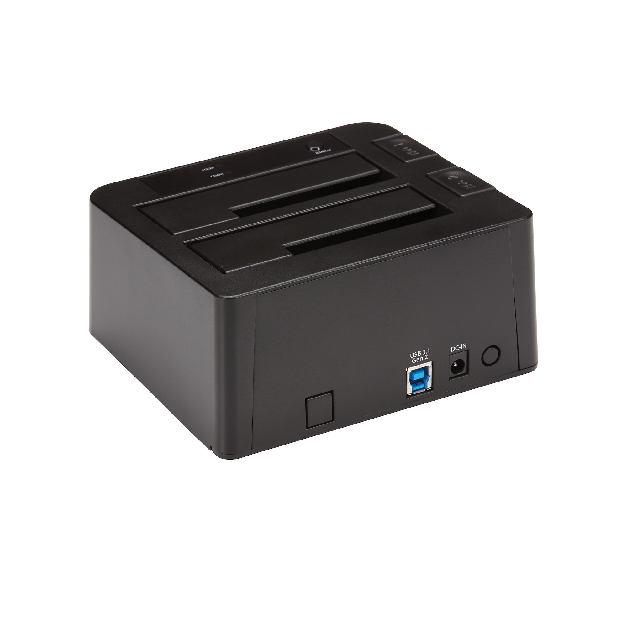 StarTech.com Dual-Bay USB 3.1 to SATA Hard Drive Docking Station, USB 3.1 (10 Gbps) Hard Drive Dock, External 2.53.5 SATA IIIIII, SSDHDD Docking Station, Hot-Swap Hard Drive Bay - Top-Loading - Controlador de memória - 2.5", 3.5" - USB 3.1 (Gen 2) - - Image 3