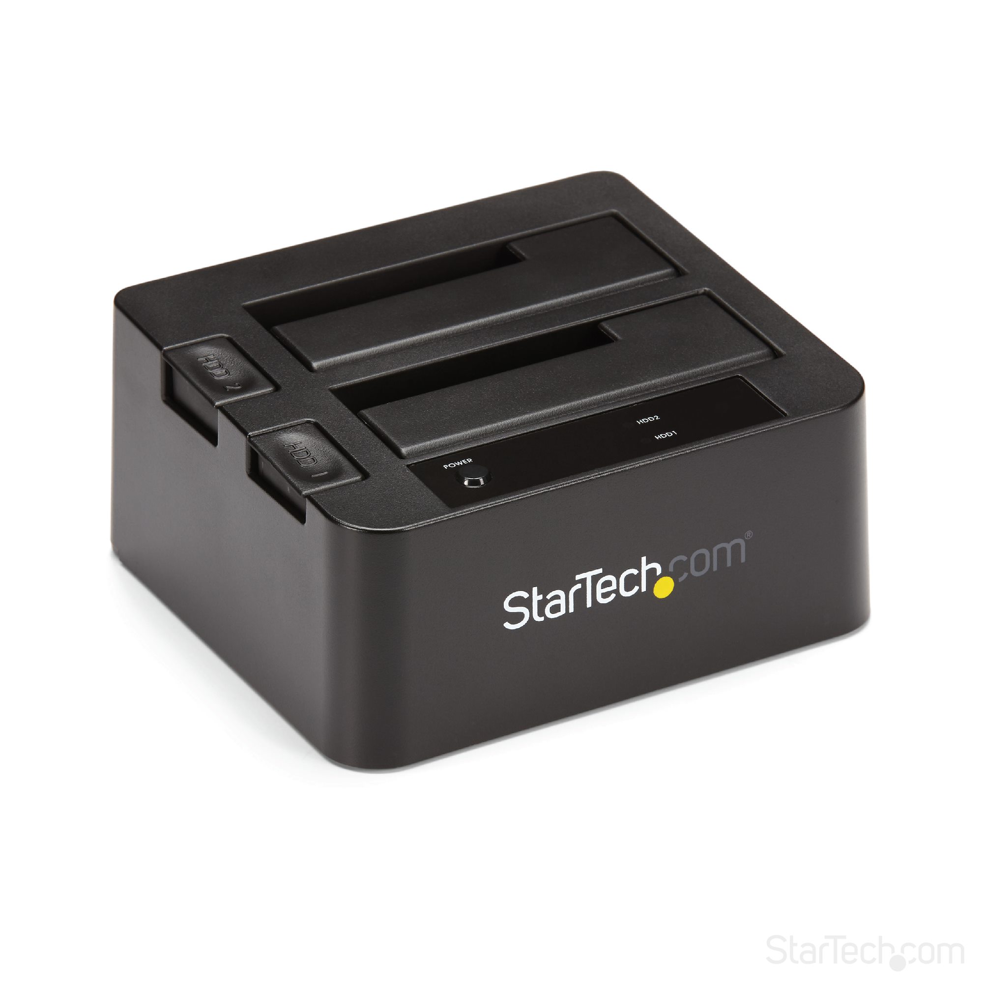 StarTech.com Dual-Bay USB 3.1 to SATA Hard Drive Docking Station, USB 3.1 (10 Gbps) Hard Drive Dock, External 2.53.5 SATA IIIIII, SSDHDD Docking Station, Hot-Swap Hard Drive Bay - Top-Loading - Controlador de memória - 2.5", 3.5" - USB 3.1 (Gen 2) -