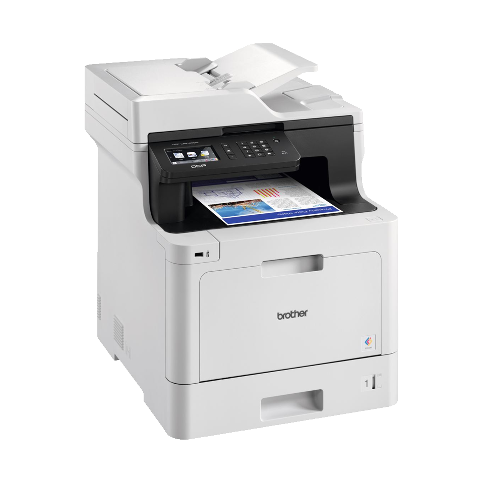 Brother DCP-L8410CDW - Impressora multi-funções - a cores - laser - 215.9 x 355.6 mm (original) - A4/Legal (media) - até 31 ppm (cópia) - até 31 ppm (impressão) - 300 folhas - USB 2.0, Gigabit LAN, Wi-Fi(n), host USB - Image 6