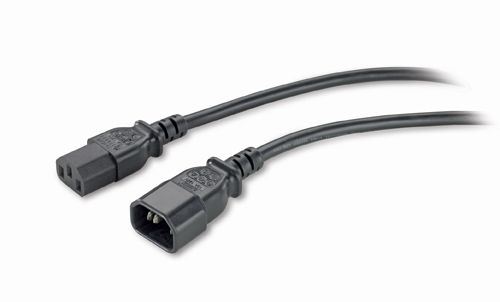 APC - Cabo de alimentação - power IEC 60320 C13 para IEC 60320 C14 - preto