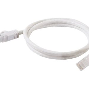 C2G Cat6 Booted Unshielded (UTP) Network Patch Cable - Cabo patch - RJ-45 (M) para RJ-45 (M) - 1 m - PTNB - CAT 6 - moldado, sem nós, entrançado - branco