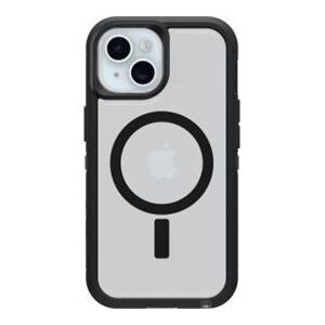 OtterBox Defender Series XT Clear - Tampa posterior para telemóvel - com ímãs - compatibilidade MagSafe - elastómero termoplástico (TPE) - lado escuro - para Apple iPhone 13, 14, 15, 16e