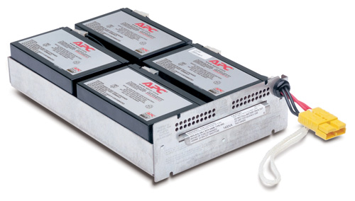 APC Replacement Battery Cartridge #24 - Bateria UPS - ácido de chumbo - preto - para P/N: DLA1500RM2U, SU1400R2IBX135, SUA1500R2ICH, SUA1500RM2U-BR, SUA1500RM2UTW