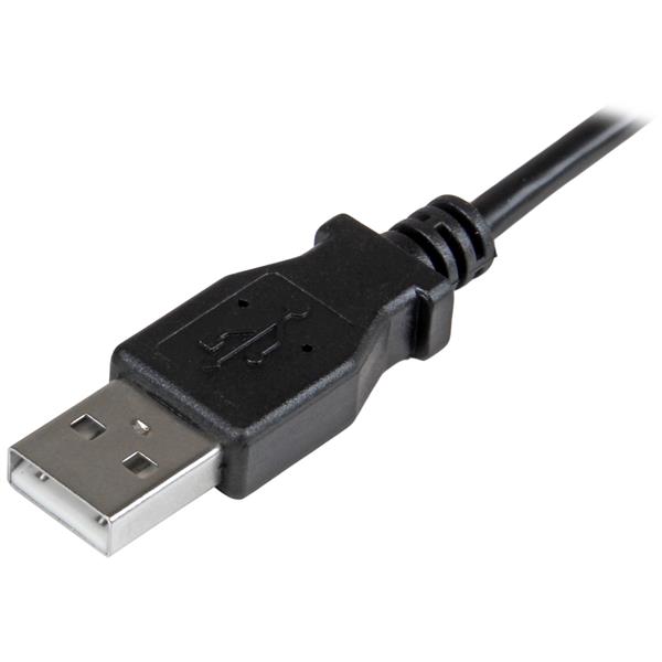 StarTech.com Cabo de carregamento e sincronização Micro-USB M/M - Micro-USB de ângulo para a direita - 0,05/0,25 mm² - 1 m - Cabo USB - Micro USB Tipo B (M) para USB (M) - USB 2.0 - 1 m - conector em ângulo reto - preto - para P/N: USB2PCARBK, USB2PC - Image 3