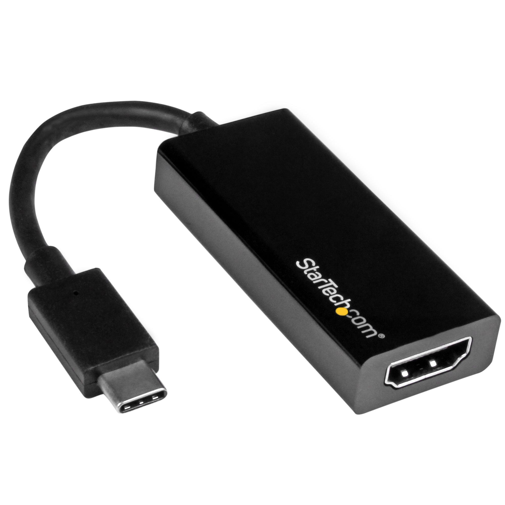 StarTech.com USB C to HDMI Adapter - USB 3.1 Type C Converter - 4K 30Hz UHD - Adaptador de vídeo - USB-C macho para HDMI fêmea - 14.7 cm - preto - suporte 4K30Hz (3840 x 2160) - para P/N: BNDTB10GI, BNDTB210GSFP, BNDTB410GSFP, BNDTB4M2E1, BNDTBUSB314