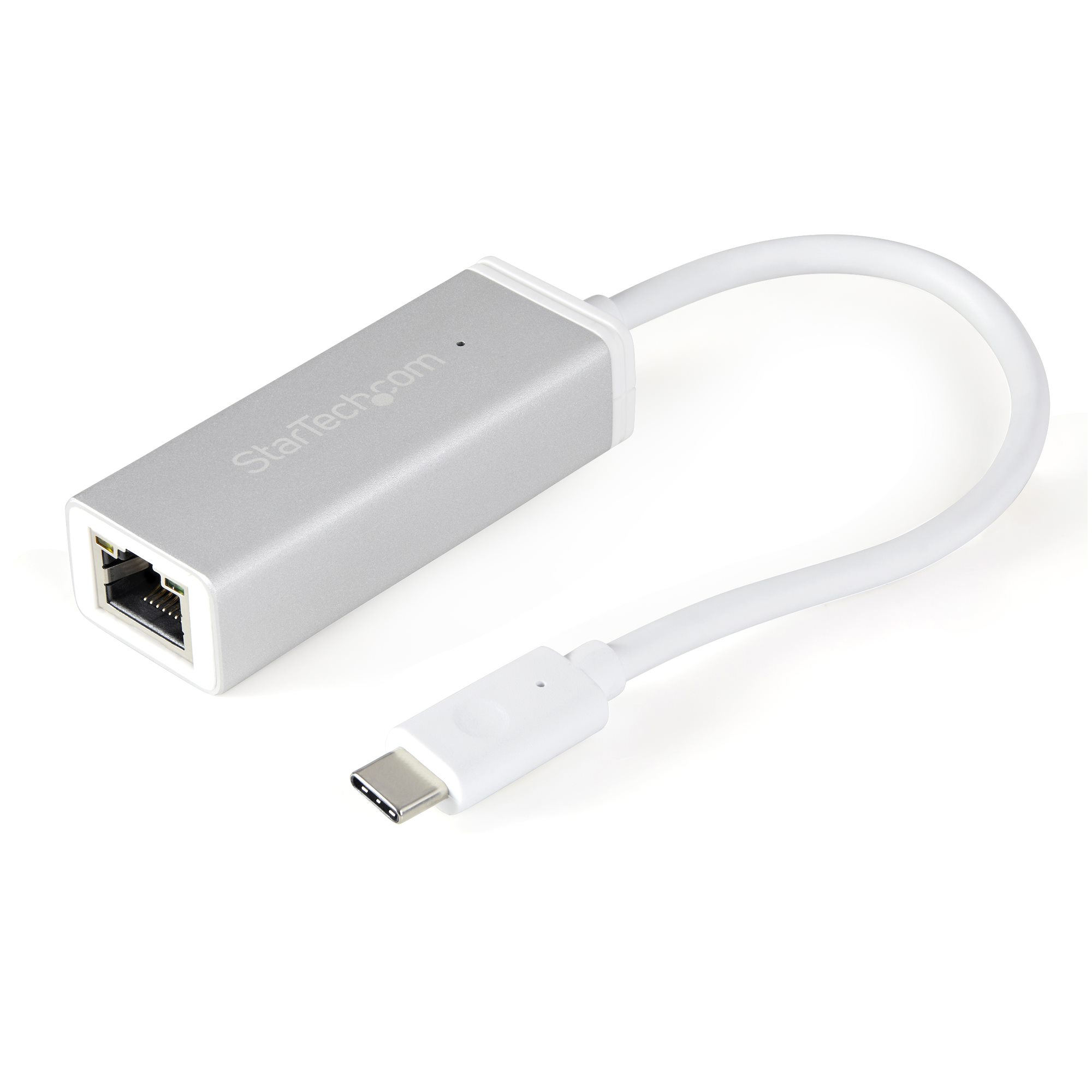 StarTech.com USB-C to Gigabit Ethernet Adapter - Aluminum - Thunderbolt 3 Port Compatible - USB Type C Network Adapter (US1GC30A) - Adaptador de rede - USB-C - Gigabit Ethernet - prata
