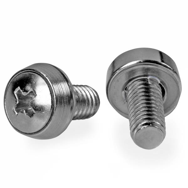 StarTech.com M6 x 12mm - Screws - 100 Pack - M6 Mounting Screws for Server Rack & Cabinet (CABSCREWSM62) - Kit de parafusos (pacote de 100)