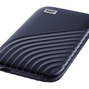 WD My Passport SSD WDBAGF0010BBL - SSD - encriptado - 1 TB - externa (portátil) - USB 3.2 Gen 2 (USB C conector) - 256-bits AES - azul noite