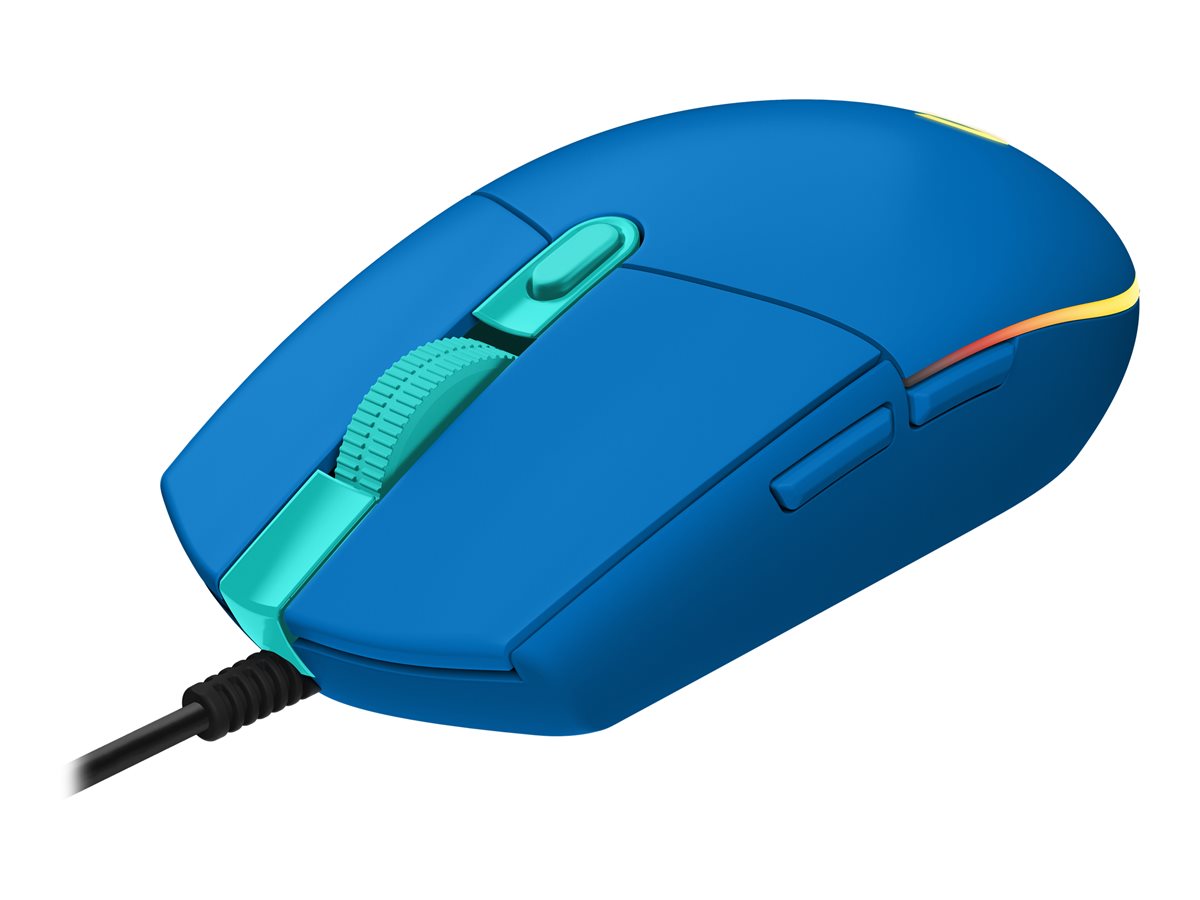 Logitech Gaming Mouse G203 LIGHTSYNC - Rato - óptico - 6 botões - com cabo - USB - azul - Image 2