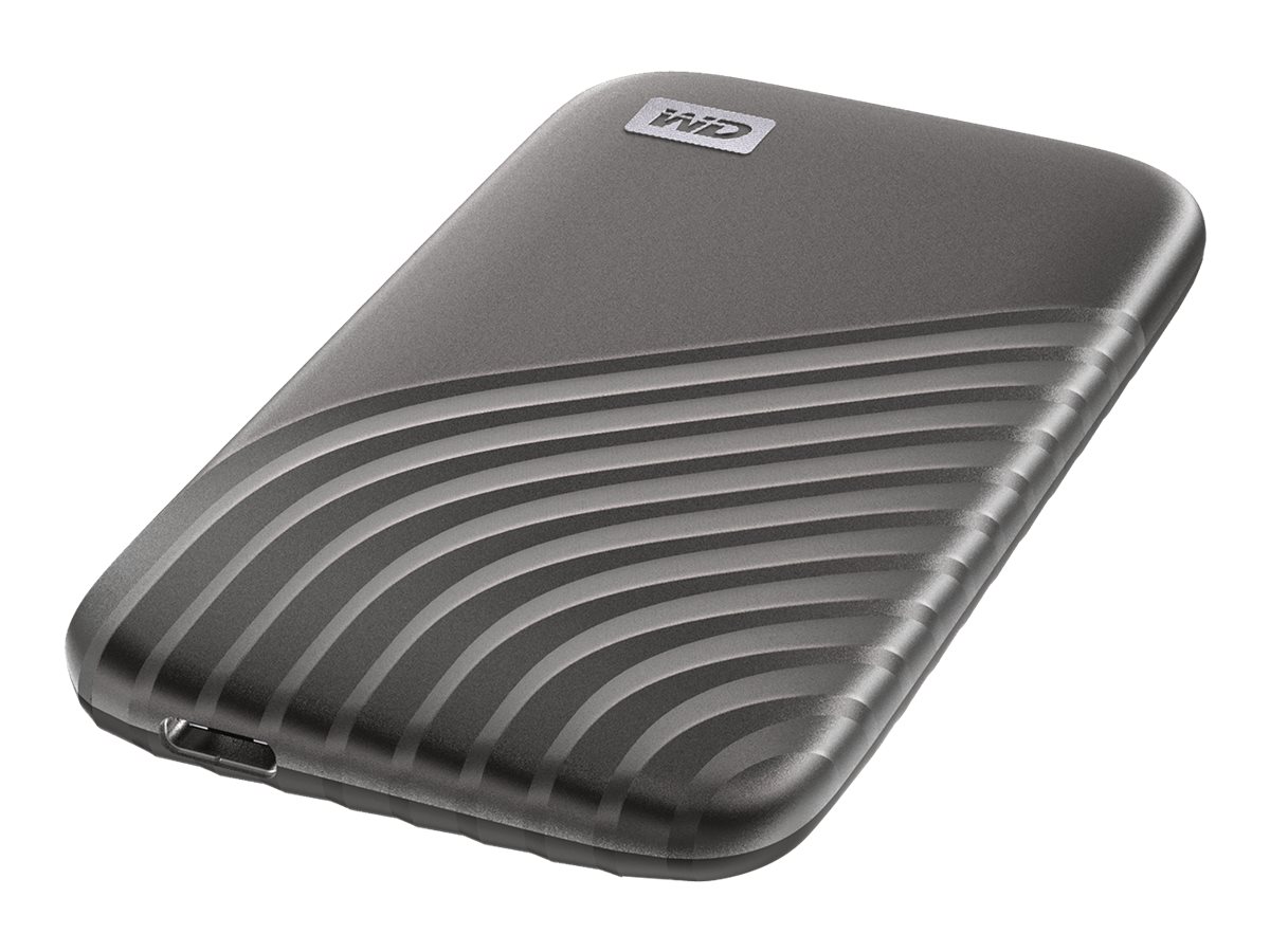 WD My Passport SSD WDBAGF0020BGY - SSD - encriptado - 2 TB - externa (portátil) - USB 3.2 Gen 2 (USB C conector) - 256-bits AES - cinzento espaço