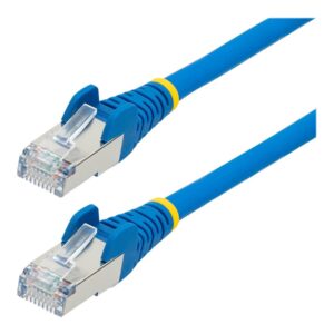 StarTech.com 50cm CAT6a Ethernet Cable - Blue - Low Smoke Zero Halogen (LSZH) - 10GbE 500MHz 100W PoE++ Snagless RJ-45 w/Strain Reliefs S/FTP Network Patch Cord - cabo patch - 50 cm - azul