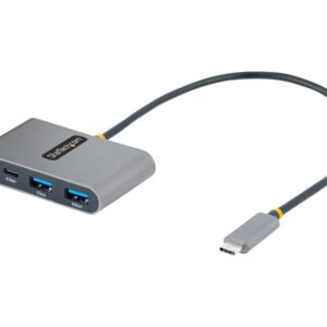 StarTech.com 4-Port USB-C Hub with 100W Power Delivery Pass-Through Charging, 2x USB-A + 2x USB-C, 5Gbps, USBC Hub w/ 1ft (30cm) Long Cable, Portable Laptop USB Type-C to USB-A/C Hub - USB 3.0 Expansion Hub (5G2A2CPDB-USB-C-HUB) - hub - 4 portas