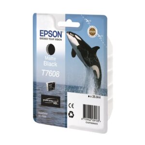 Epson T7608 - 25.9 ml - preto opaco - original - blister - tinteiro - para SureColor SC-P600