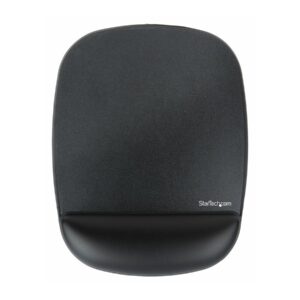 StarTech.com Mouse Pad with Hand rest, 6.7x7.1x 0.8 in (17x18x2cm), Ergonomic Mouse Pad with Wrist Support, Desk Wrist Pad w/ Non-Slip PU Base for Office/Home/Computer/Laptop - Cushioned Gel Mouse Pad w/ Palm Rest - Tapete de rato com apoio para puls