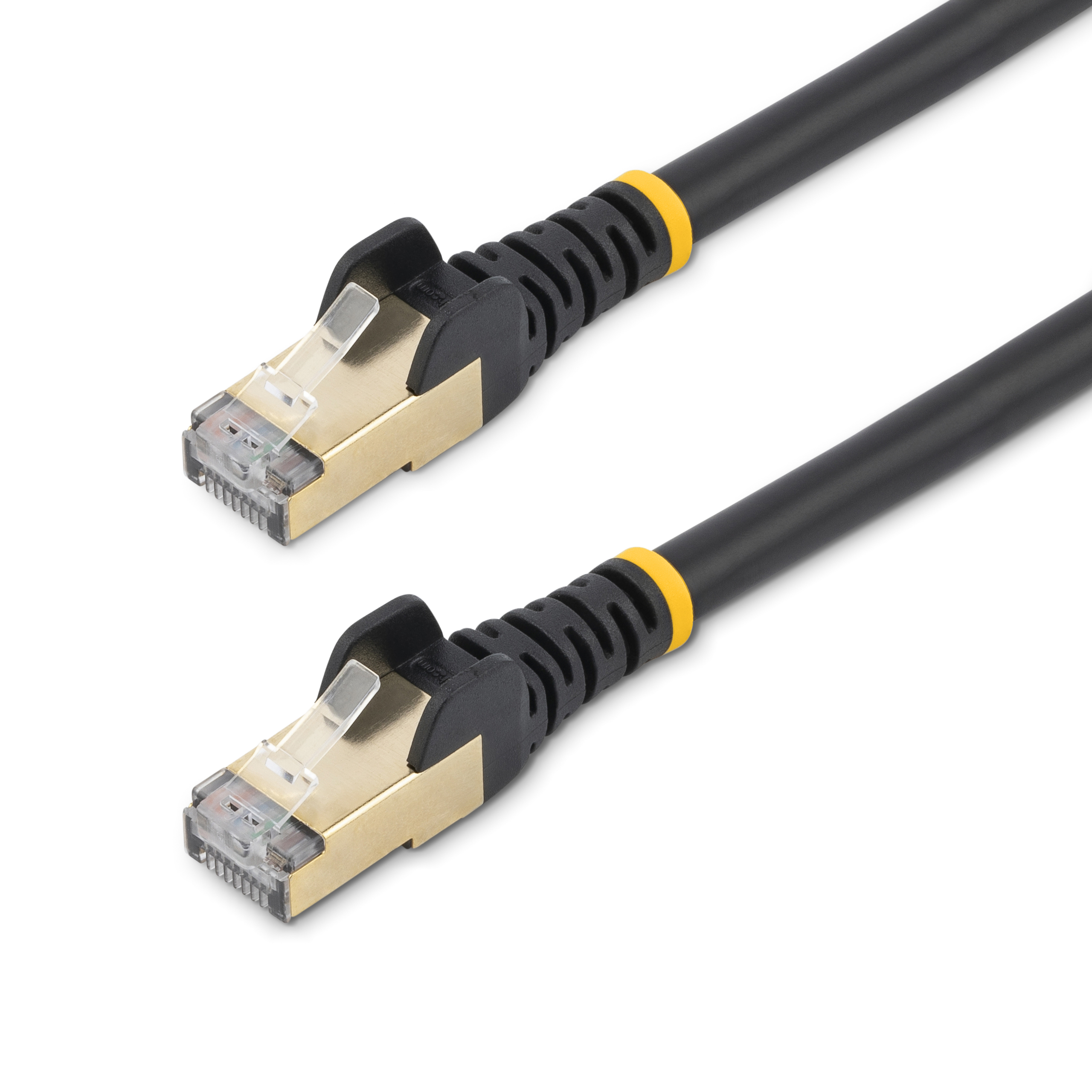 StarTech.com 7m CAT6A Ethernet Cable, 10 Gigabit Shielded Snagless RJ45 100W PoE Patch Cord, CAT 6A 10GbE STP Network Cable w/Strain Relief, Black, UL Certified Wiring/TIA - Category 6A - 26AWG (6ASPAT7MBK) - Cabo patch - RJ-45 (M) para RJ-45 (M) - 7 - Image 4