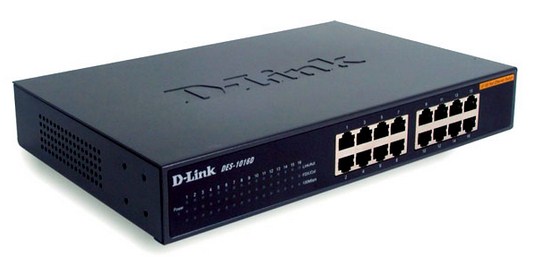 D-Link DES 1016D - Interruptor - 16 x 10/100 - desktop