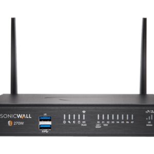 SonicWall TZ Series (Gen 7) TZ270W - Dispositivo de segurança - com 3 anos de Serviço Avançado de Proteção Suite e Cloud Secure Edge por 1 ano SIA-Básico (10 usuários) e 1 ano SPA-Avançado (3 usuários) - 1GbE - Wi-Fi 5 - 2.4 GHz, 5 GHz - SonicWall Pr