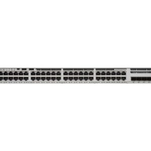 Cisco Catalyst 9200L - Network Essentials - interruptor - L3 - 48 x 10/100/1000 (PoE+) + 4 x Gigabit SFP (ligação ascendente) - montável em trilho - PoE+ (370 W)