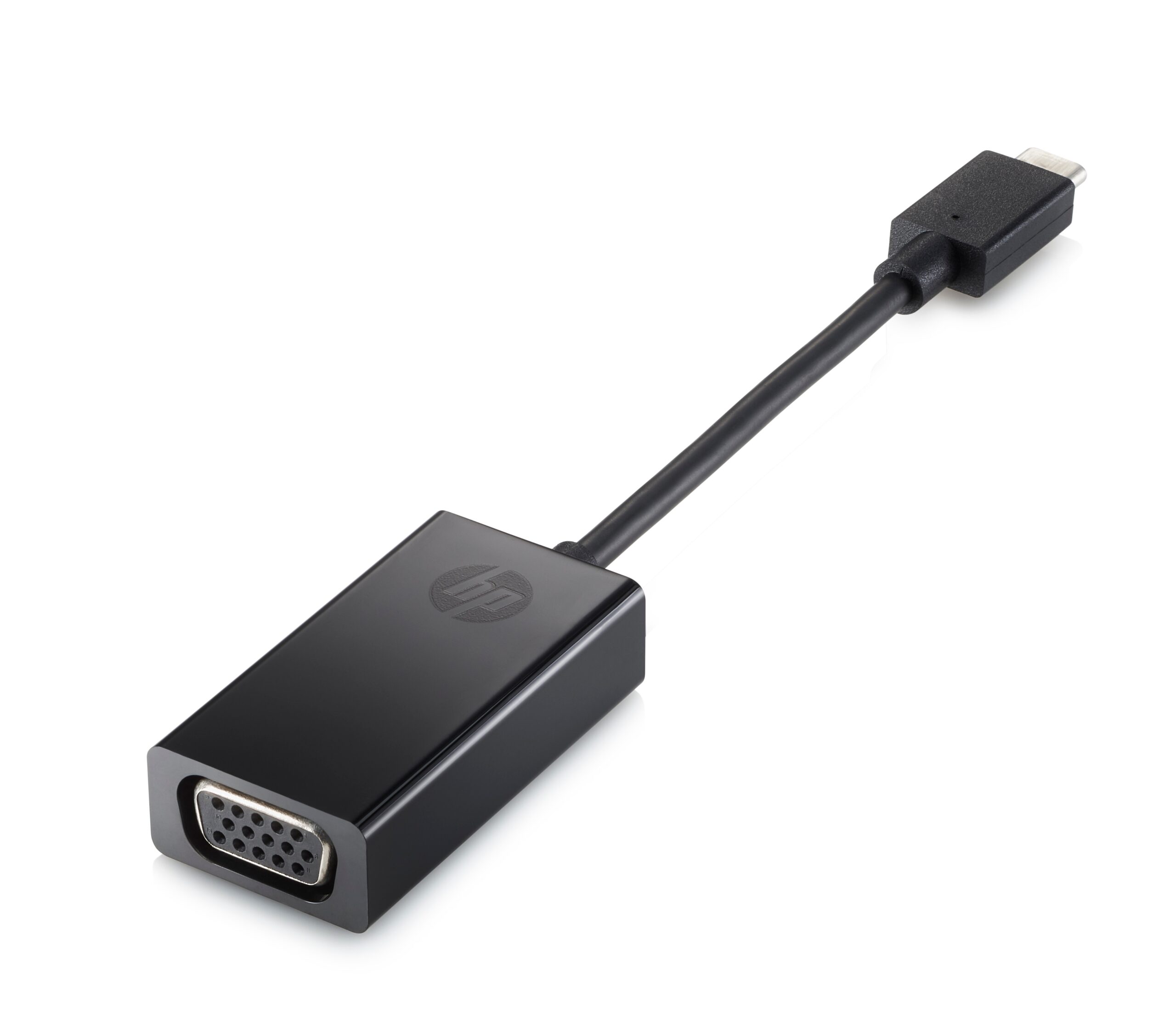 HP - Adaptador de vídeo externo - USB-C - D-Sub - preto