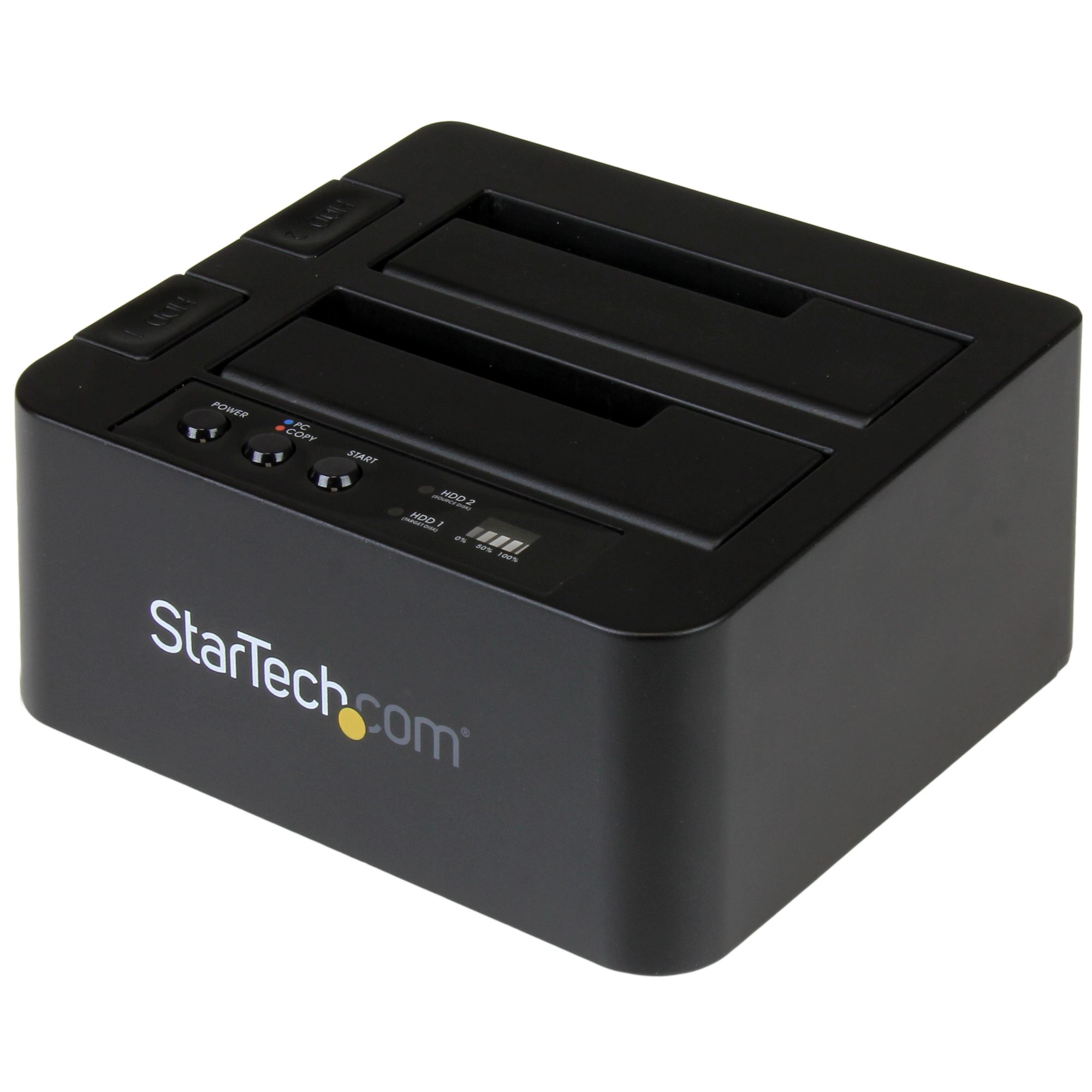 StarTech.com Standalone Hard Drive Duplicator, Dual Bay HDDSSD ClonerCopier, USB 3.1 (10 Gbps) to SATA III (6Gbps) HDDSSD Docking Station, Hard Disk Duplicator Dock - Hard Drive Cloner - Duplicador de unidade de disco rígido - 2 baias (SATA-300) - pa