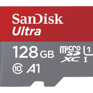 SanDisk Ultra - Cartão de memória flash (adaptador microSDXC para SD Incluído) - 128 GB - A1 / UHS-I U1 / Class10 - microSDXC UHS-I