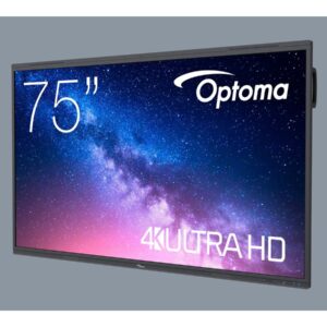 Optoma Creative Touch 5753RK - 75" Classe Diagonal 5-Series ecrã LCD com luz de fundo LED - interativa - com ecrã tátil (multi-touch) - 4K UHD (2160p) 3840 x 2160 - Direct LED