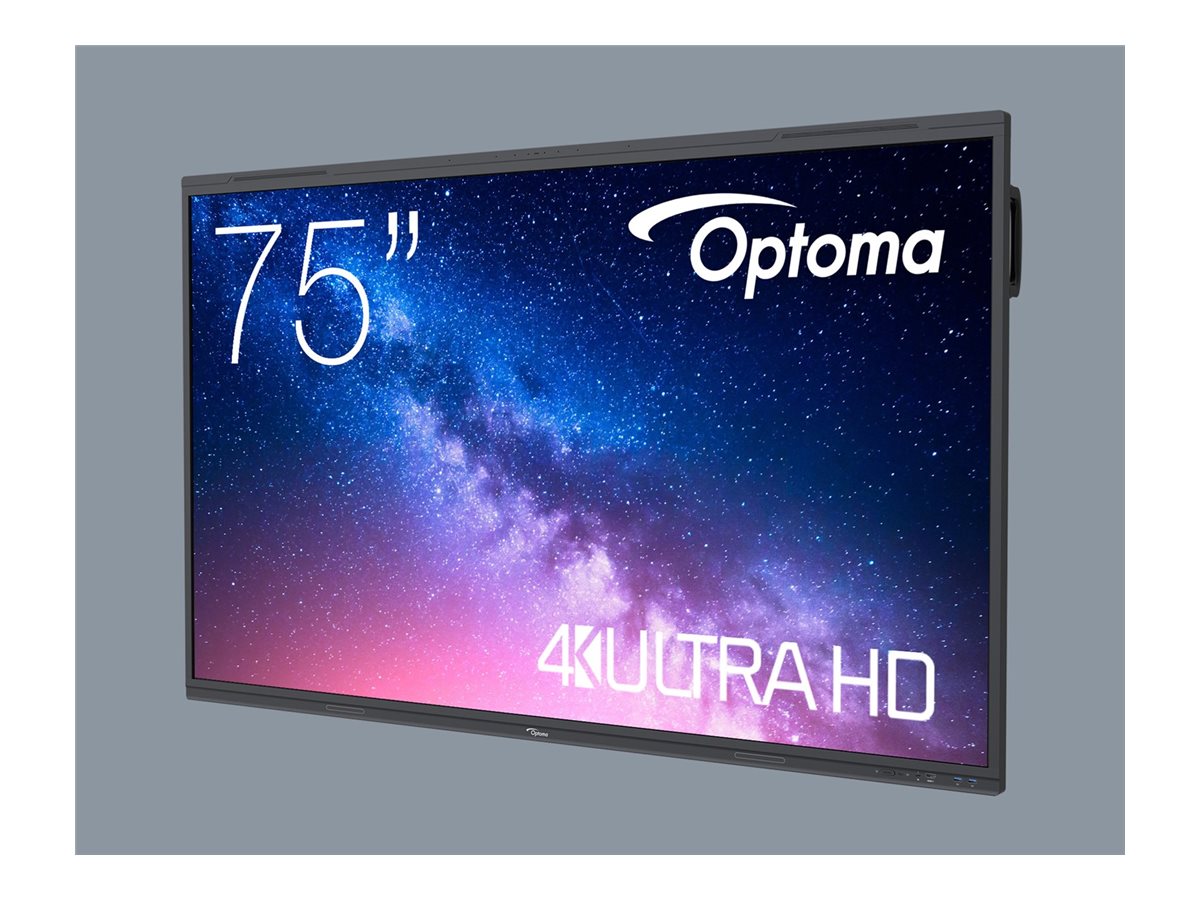 Optoma Creative Touch 5753RK - 75" Classe Diagonal 5-Series ecrã LCD com luz de fundo LED - interativa - com ecrã tátil (multi-touch) - 4K UHD (2160p) 3840 x 2160 - Direct LED