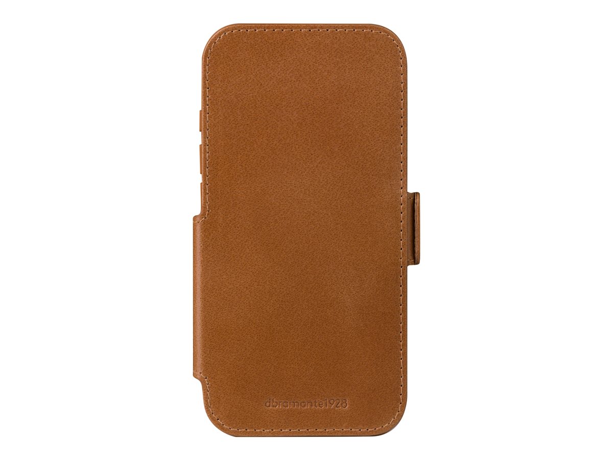 dbramante1928 Copenhagen - Capa flip cover para telemóvel - couro com granulação plena - canela - para Apple iPhone 17 Pro