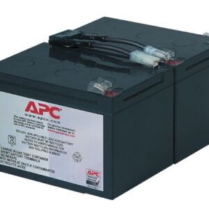 APC Replacement Battery Cartridge #6 - Bateria UPS - 1 bateria x - ácido de chumbo - preto - para P/N: SMC1500IC, SMT1000CUS, SMT1000I-AR, SMT1000IC, SUA1000I-IN, SUA1000J3W, SUA1500J3W