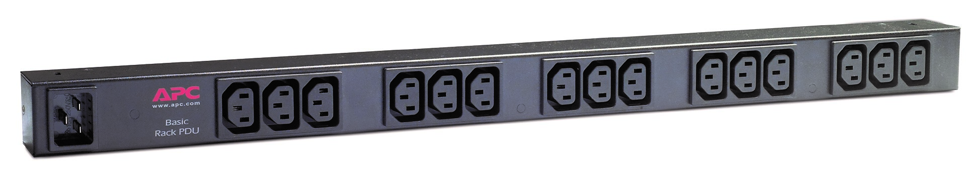 APC Basic Rack PDU Zero U - Faixa de distribuição de energia (montável em bastidor) - AC 120/208/230 V - entrada: IEC 60320 C20 - conectores de saída: 15 (power IEC 60320 C13) - 0U - 2.4 m cabo - preto - para P/N: SMX1500RM2UCNC, SMX2KR2UX145, SMX3KR - Image 4