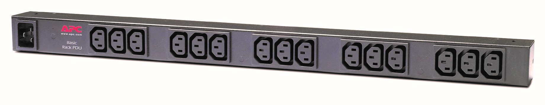 APC Basic Rack PDU Zero U - Faixa de distribuição de energia (montável em bastidor) - AC 120/208/230 V - entrada: IEC 60320 C20 - conectores de saída: 15 (power IEC 60320 C13) - 0U - 2.4 m cabo - preto - para P/N: SMX1500RM2UCNC, SMX2KR2UX145, SMX3KR - Image 3