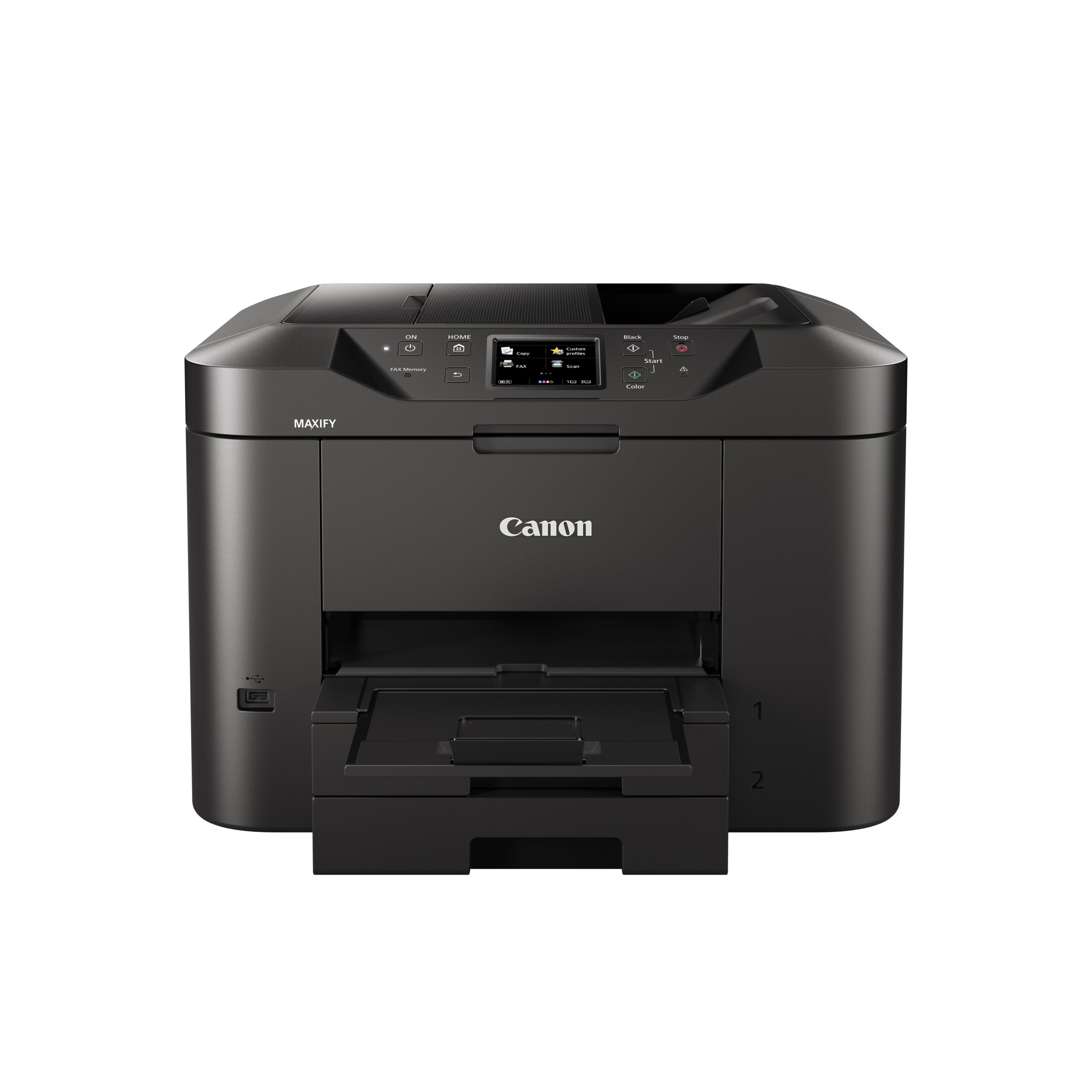 Canon MAXIFY MB2750 - Impressora multi-funções - a cores - jacto de tinta - A4 (210 x 297 mm), Legal (216 x 356 mm) (original) - A4/Legal (media) - até 22 ppm (cópia) - até 24 ipm (impressão) - 500 folhas - 33.6 Kbps - LAN, Wi-Fi(n), host USB, USB 2. - Image 4