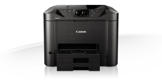 Canon MAXIFY MB5450 - Impressora multi-funções - a cores - jacto de tinta - A4 (210 x 297 mm), Legal (216 x 356 mm) (original) - A4/Legal (media) - até 22 ppm (cópia) - até 24 ipm (impressão) - 500 folhas - 33.6 Kbps - LAN, Wi-Fi(n), host USB, USB 2. - Image 2