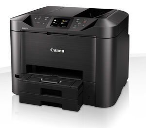 Canon MAXIFY MB5450 - Impressora multi-funções - a cores - jacto de tinta - A4 (210 x 297 mm), Legal (216 x 356 mm) (original) - A4/Legal (media) - até 22 ppm (cópia) - até 24 ipm (impressão) - 500 folhas - 33.6 Kbps - LAN, Wi-Fi(n), host USB, USB 2.