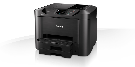Canon MAXIFY MB5450 - Impressora multi-funções - a cores - jacto de tinta - A4 (210 x 297 mm), Legal (216 x 356 mm) (original) - A4/Legal (media) - até 22 ppm (cópia) - até 24 ipm (impressão) - 500 folhas - 33.6 Kbps - LAN, Wi-Fi(n), host USB, USB 2.