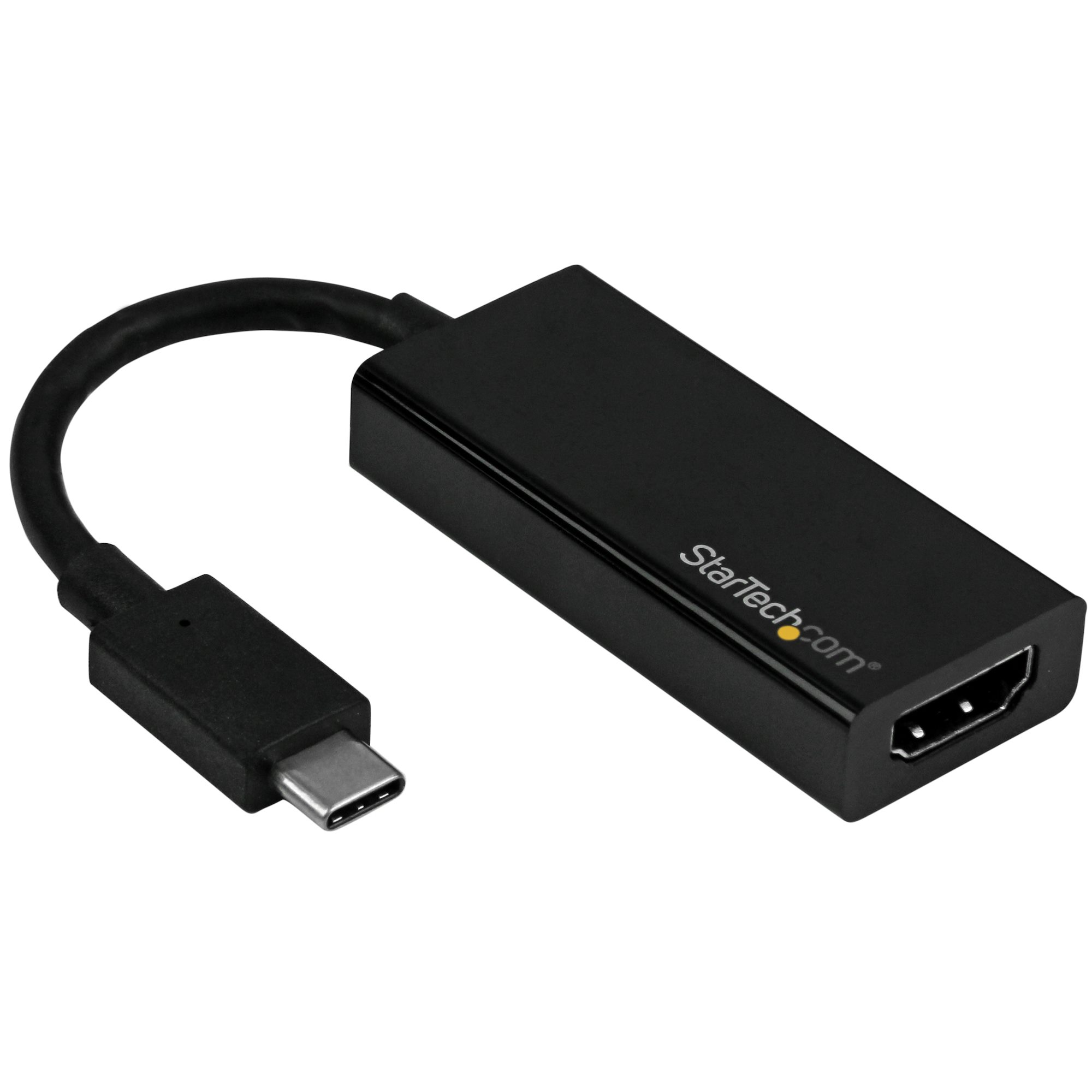 StarTech.com USB-C to HDMI Adapter - USB Type-C to HDMI Converter - 4K 60Hz - Adaptador de vídeo externo - USB-C - HDMI - preto - para P/N: TB3DK2DPM2, TB3DOCK2DPPD, TB3DOCK2DPPU, TB4CDOCK