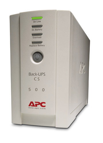 APC Back-UPS CS 500 - UPS - AC 230 V - 300 Watt - 500 VA - RS-232, USB - conectores de saída: 4 - bege