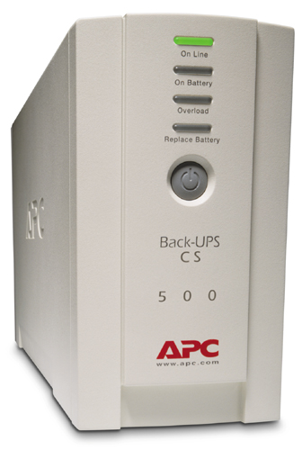 APC Back-UPS CS 500 - UPS - AC 230 V - 300 Watt - 500 VA - RS-232, USB - conectores de saída: 4 - bege - Image 2