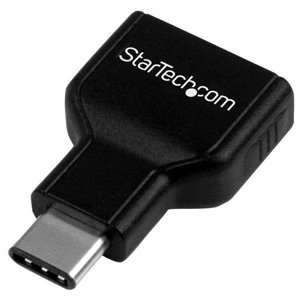 StarTech.com USB-C to USB Adapter - USB-C to USB-A - USB 3.1 Gen 1 - 5Gbps - USB C Adapter - USB Type C (USB31CAADG) - Adaptador USB - USB-C (M) para USB Tipo A (F) - USB 3.1 - preto - para P/N: HB31C2A1CGS, HB31C2A2CB, HB31C3A1CS, HB31C3ASDMB, HB31C