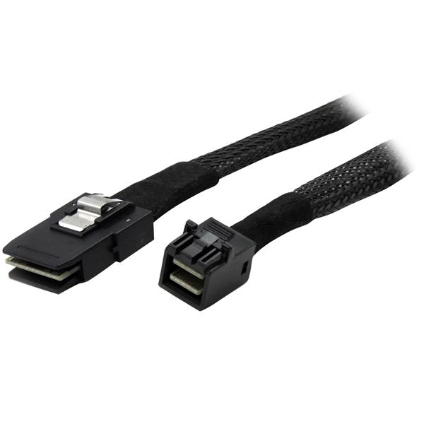StarTech.com 1m Internal Mini SAS Cable - SFF-8087 to SFF-8643 - Mini SAS to Mini SAS (SAS87431M) - Cabo interno SAS - SAS 12Gbit/s - Mini SAS (SFF-8087) (T) para 4x Mini SAS HD (SFF-8643) (T) - 1 m - travada, conector recto - preto - para P/N: SFF86