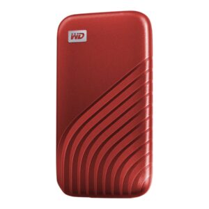 WD My Passport SSD WDBAGF0020BRD - SSD - encriptado - 2 TB - externa (portátil) - USB 3.2 Gen 2 (USB C conector) - 256-bits AES - vermelho