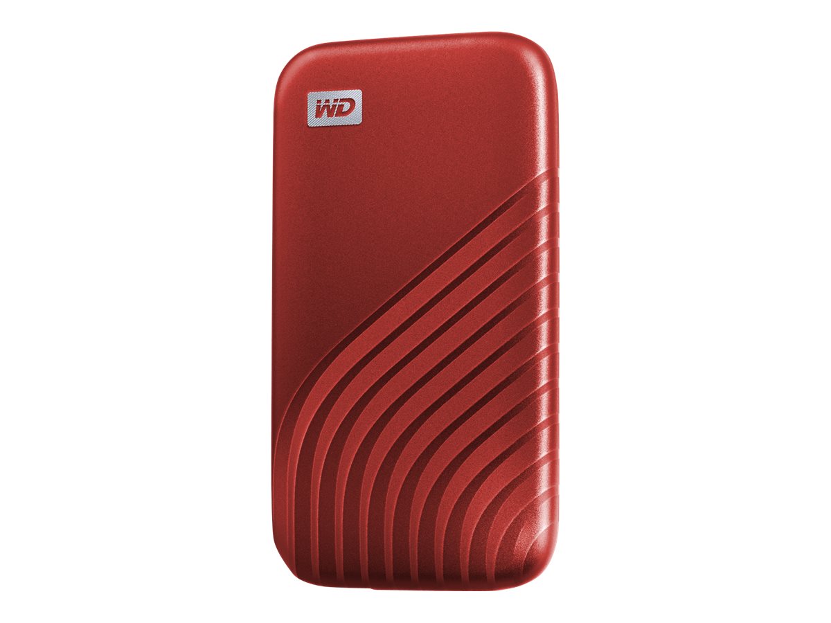 WD My Passport SSD WDBAGF0020BRD - SSD - encriptado - 2 TB - externa (portátil) - USB 3.2 Gen 2 (USB C conector) - 256-bits AES - vermelho
