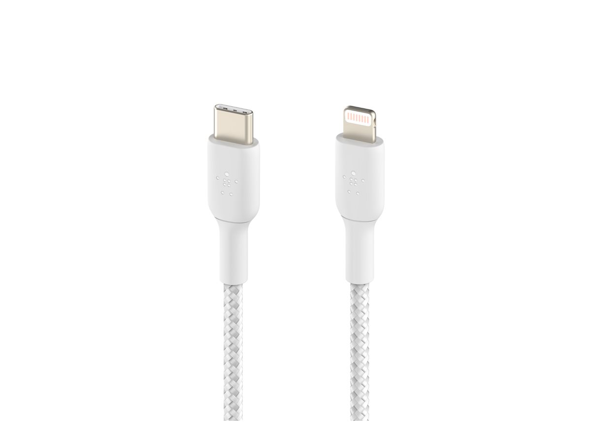 Belkin BoostCharge - Cabo Lightning - USB-C macho para Lightning macho - 2 m - branco - Fornecimento de energia USB (18W) - Image 2