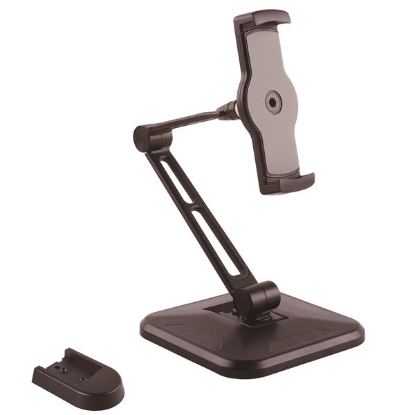 StarTech.com Universal Tablet Stand - Portable Tablet Stand w/ Optional Wallmount Base - Adjustable Pivoting Tablet Stand (ARMTBLTDT) - Kit de montagem (placa de parede, base de apoio, botão, tampa de base) - braço ajustável - para tablet - alumínio,