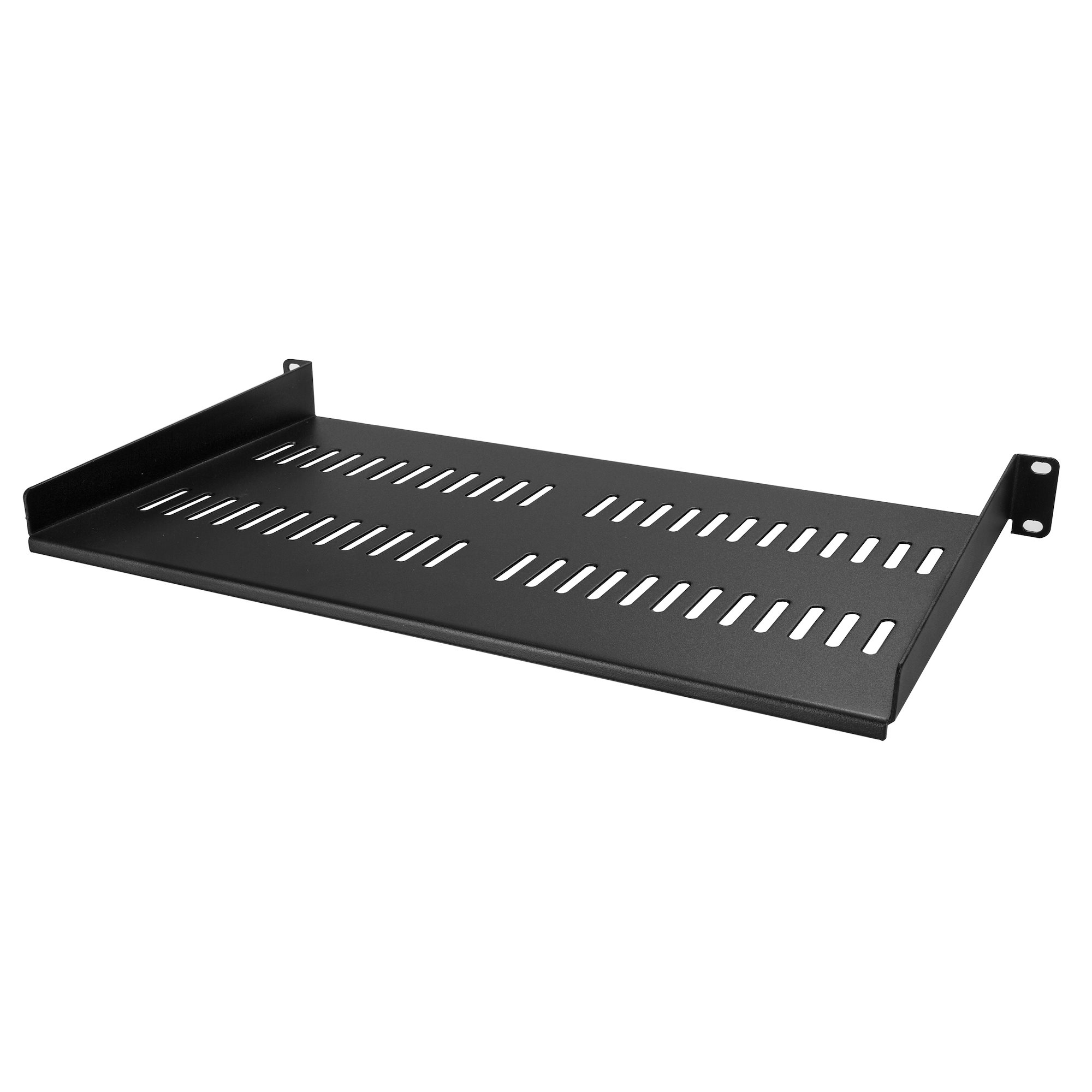 StarTech.com 1U Vented Server Rack Cabinet Shelf, 10in Deep Fixed Cantilever Tray, Rackmount Shelf for 19" AV/Data/Network Equipment Enclosure with Cage Nuts & Screws, 44lbs Weight Cap. - 1U Network Rack Shelf (CABSHELFV1U) - Prateleira de bastidor -