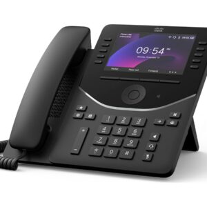 Cisco Desk Phone 9861 - Telefone VoIP - com Trusted Platform Module (TPM) 2.0 com identificação do chamador/chamada em espera - IEEE 802.11a/b/g/n/ac (Wi-Fi) / Bluetooth 5.2 LE - SIP, SDP, RTCP, RTP, SRTP - 130 linhas - preto carvão